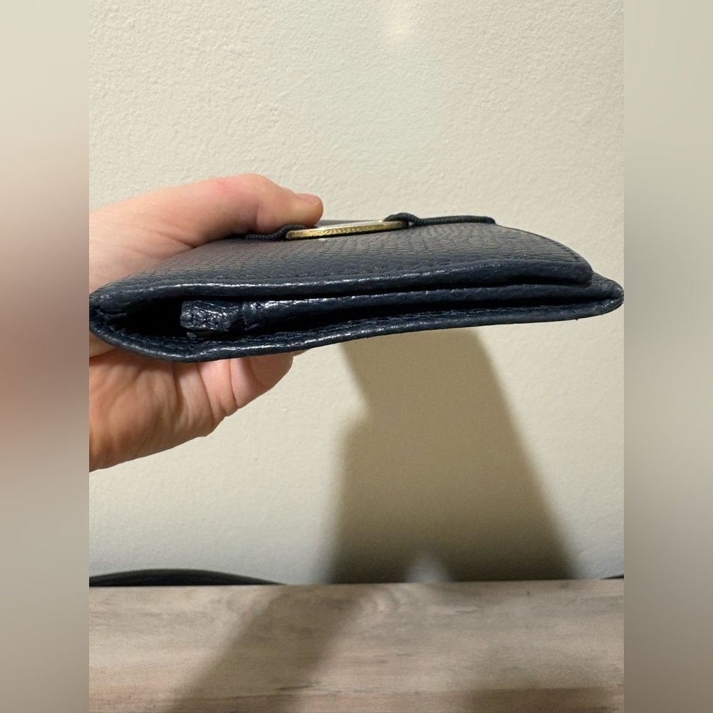 Salvatore Ferragamo Black Textured Leather Wallet - Picture 12 of 12